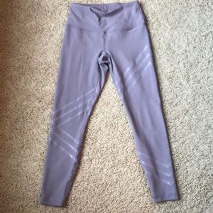 High rise light grey/purple legging size small